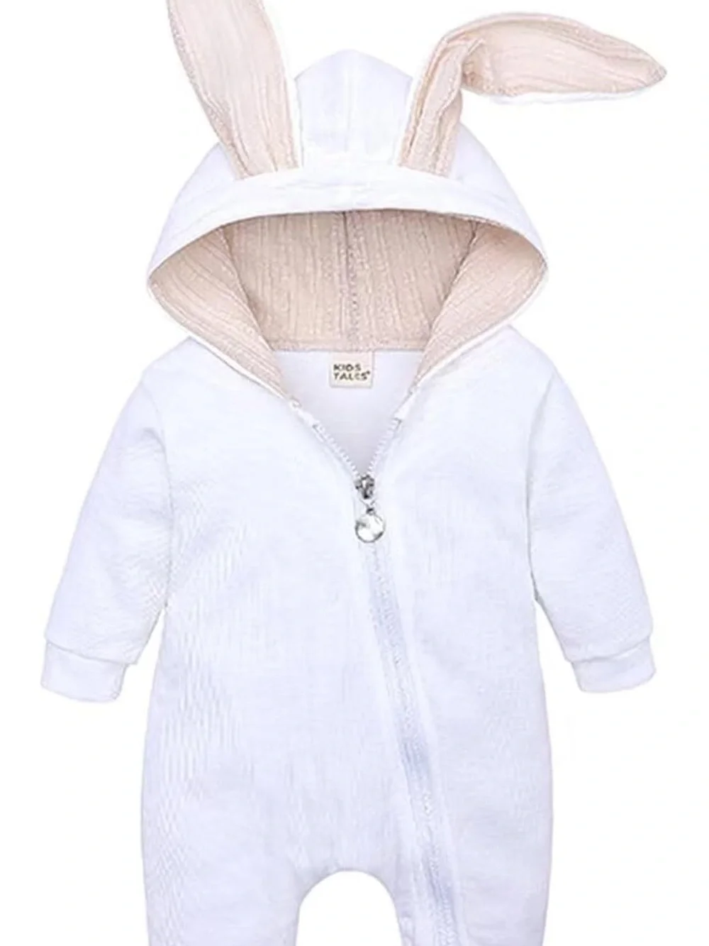 White Bunny Hooded Costume Romper